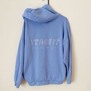 Starfit blue logo hoodie sweatshirt